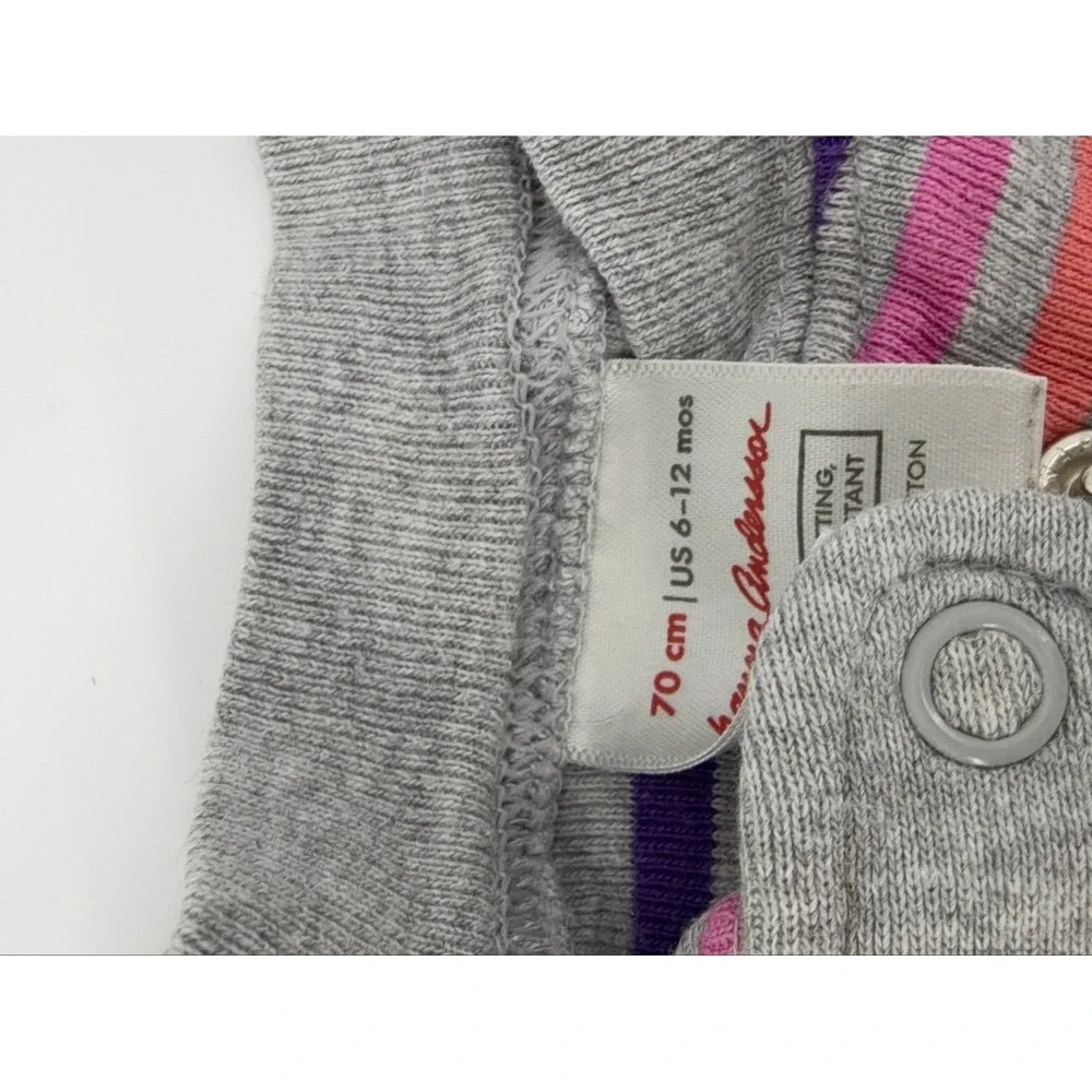 Hanna Andersson Baby Toddler Sleepers Organic Cotton Zip Pajamas  70 75cm 12-18m